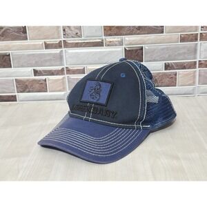 Legendary Whitetails Snapback Blue Trucker Hat Cap  Outdoor Mesh Adjustable Used